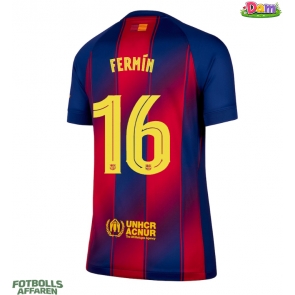 Barcelona Fermin Lopez #16 Hemmatröja Kvinnor 2025-26 Kortärmad
